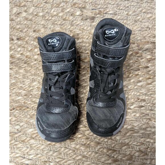 Nfinty Beast Black Midtop Performance Cheer Shoes Youth Size 4.5 Ankle Support - Picture 6 of 10